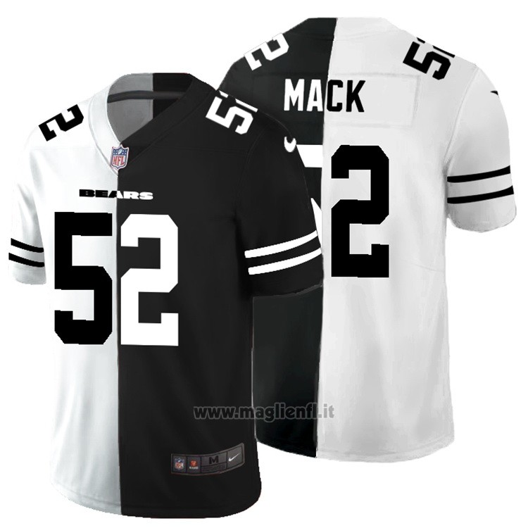 Maglia NFL Limited Chicago Bears Mack White Black Split